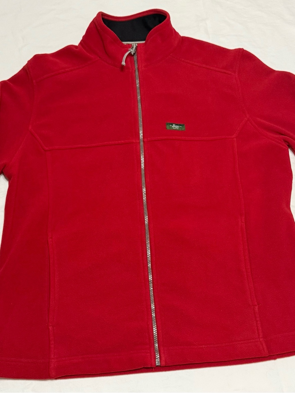 G.H. Bass & Co. Red Full-Zip Fleece Jacket